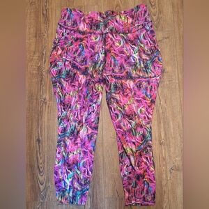 Lululemon Colorful Abstract Print Leggings ☆SIZE 20☆